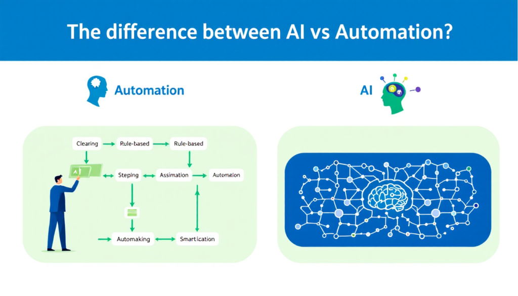 AI vs automation difference